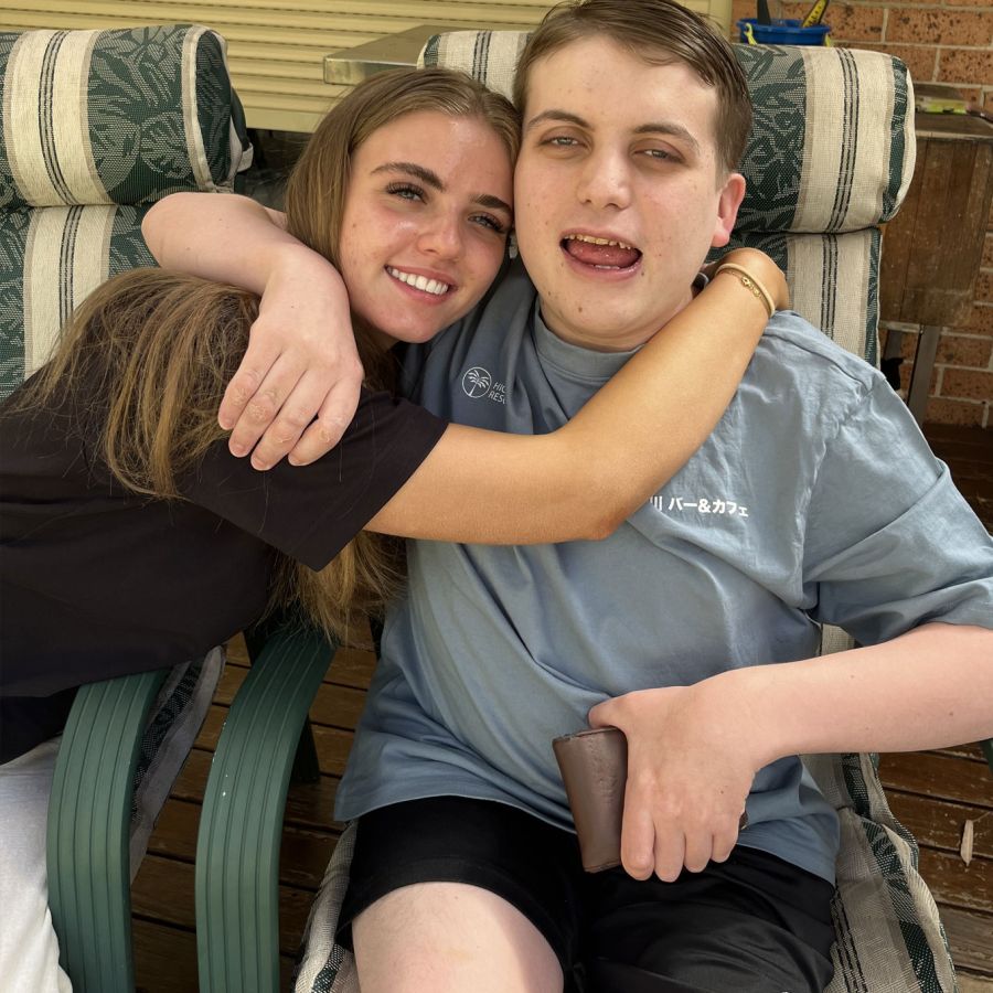 Two people sharing a happy moment together